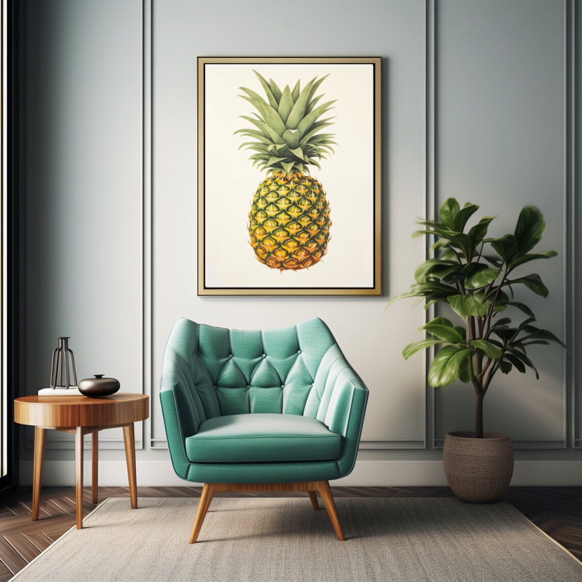 Vintage Pineapple Poster, Retro Tropical Kitchen Art - Image 5