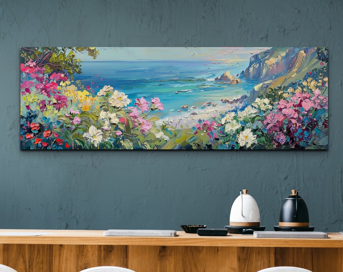 California Beach Flower Botanical Wall Art Print