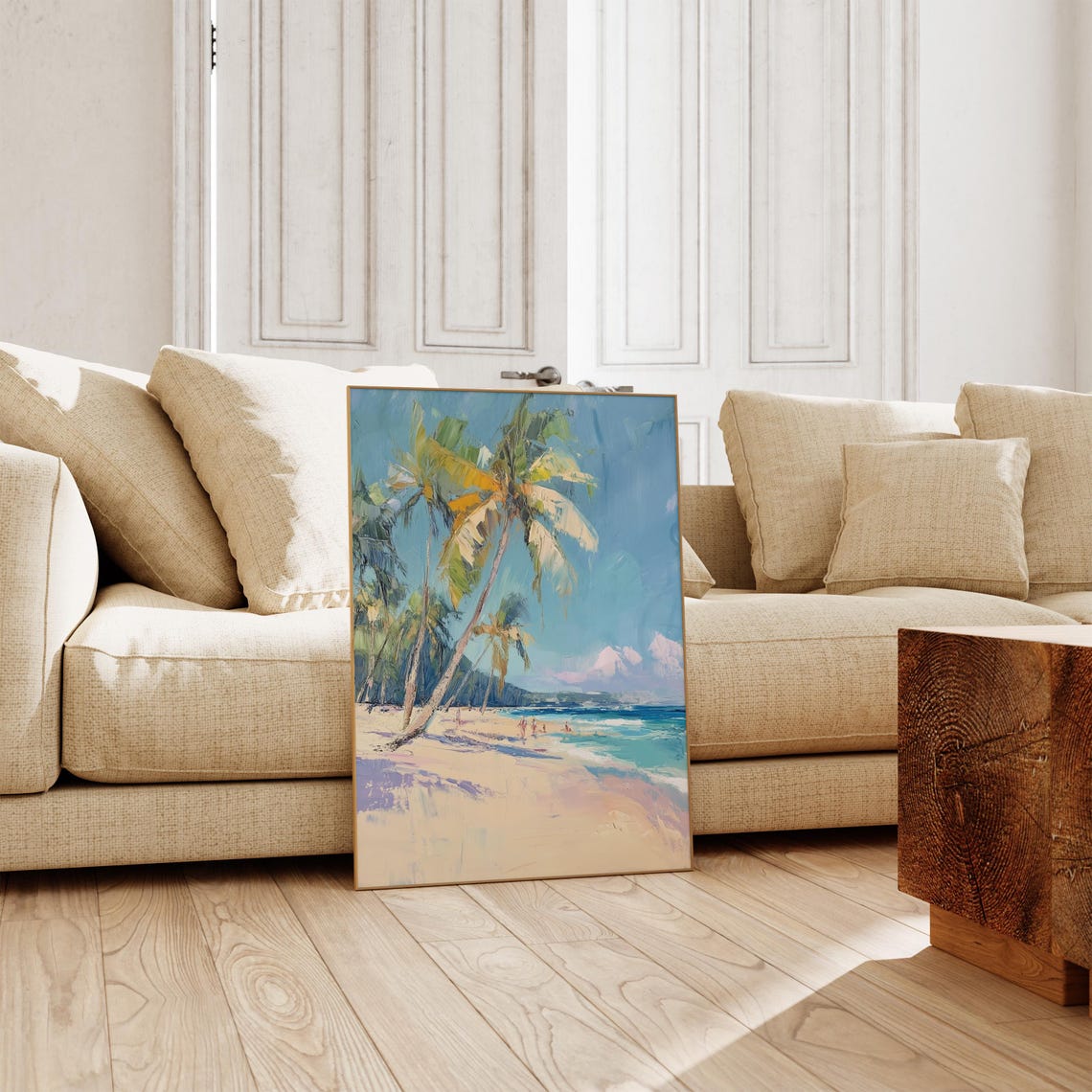 Retro Beach Print As Above Couch Art Surf Poster Or Coastal Prints For Aesthetic Room Decor Boho Decor Beach Waves Surf Poster - Image 3