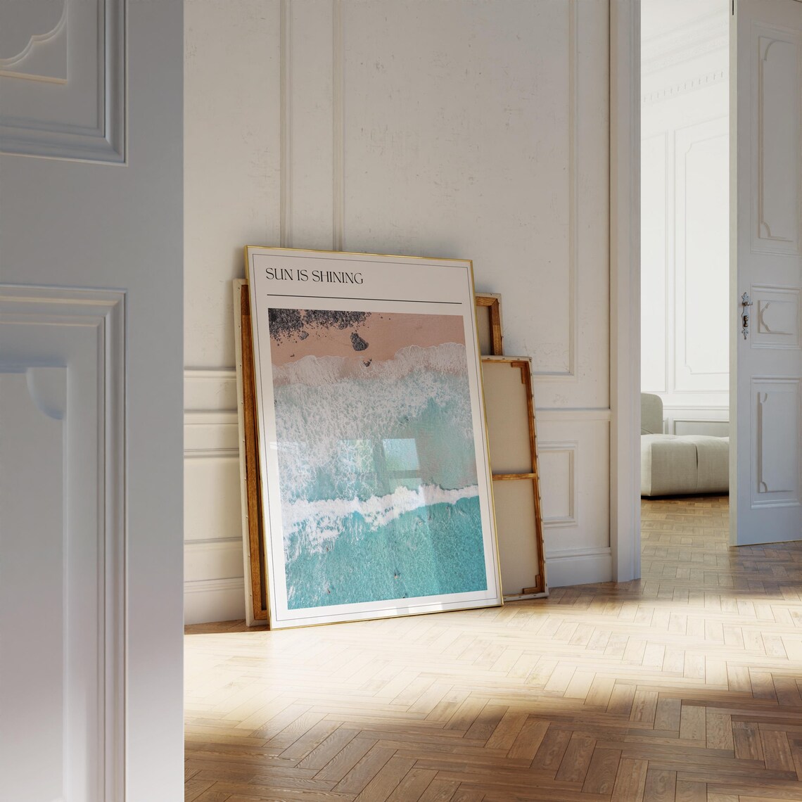 Vintage Surf Poster, Beach and Ocean Wall Art - Image 2