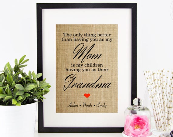 Mothers Day Gift For Grandma Personalized Gifts For Mom Gift From Daughter Grandma Gift The Only Thing Better Than Having You As My Mom