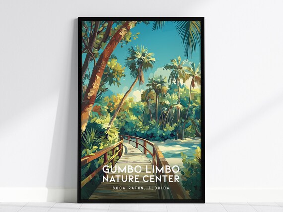 Gumbo Limbo Nature Center Boca Raton Florida Boardwalk Art Poster