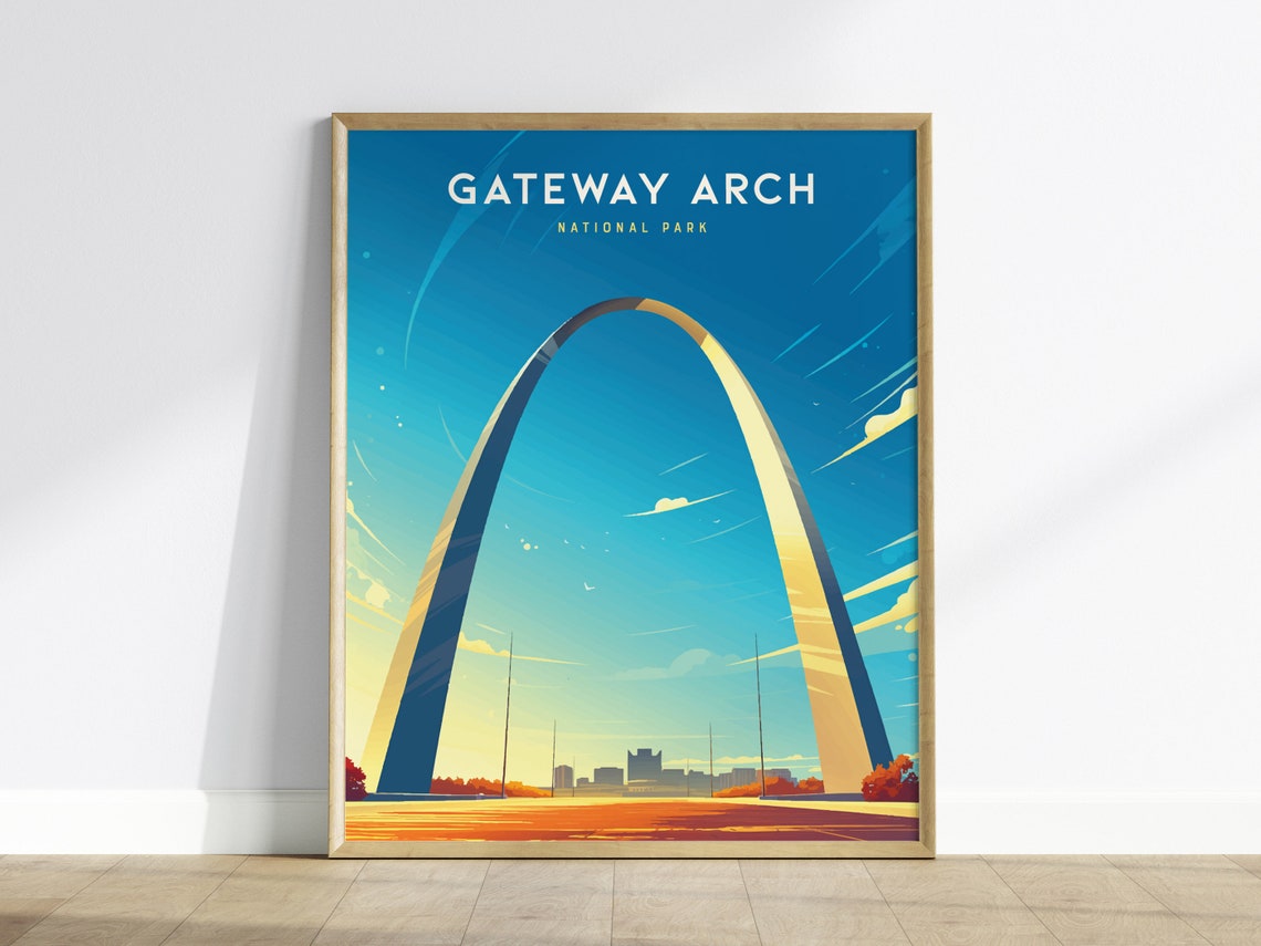 Gateway Arch National Park St Louis Missouri Landmark Poster