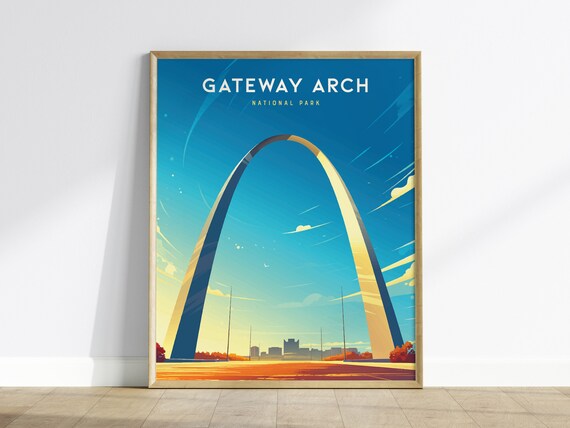 Gateway Arch National Park St Louis Missouri Landmark Poster