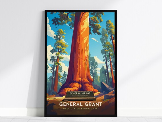 General Grant Giant Sequoia Kings Canyon National Park Tree Poster