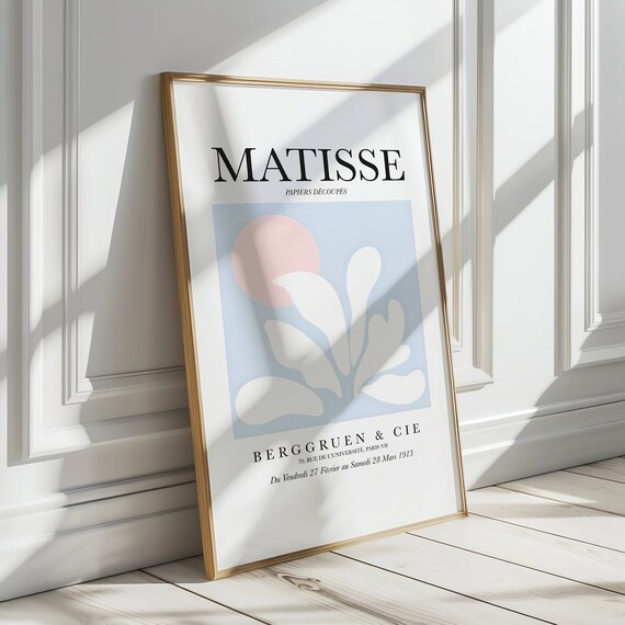 Henri Matisse Art Print Vintage Exhibition Poster Wall Art For Home Office Art Prints Gallery Wall Decoration Art Print