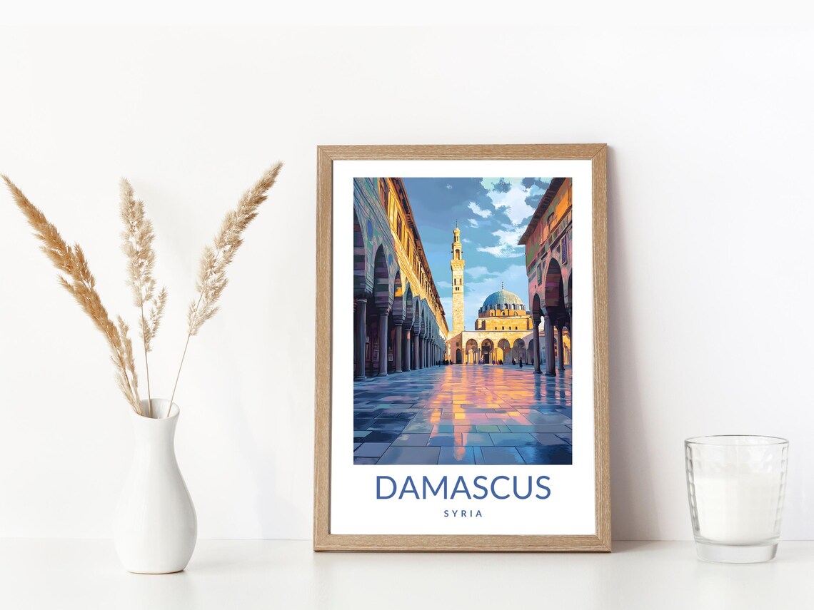 Umayyad Mosque Damascus Syria Travel Poster - Image 3
