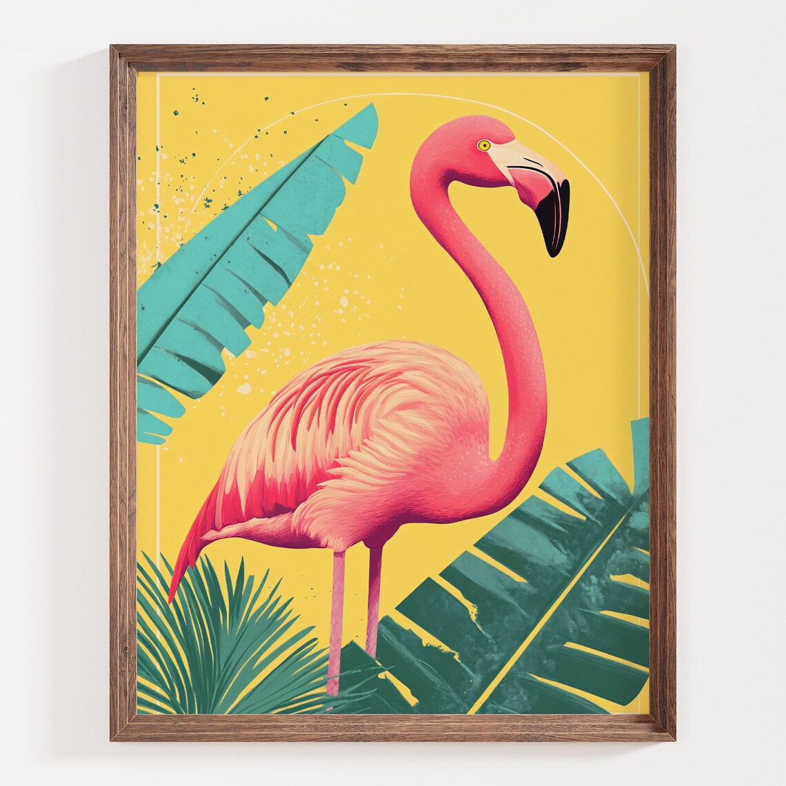 Flamingo Tropical Art Print, Modern Tropical Decor - Image 3
