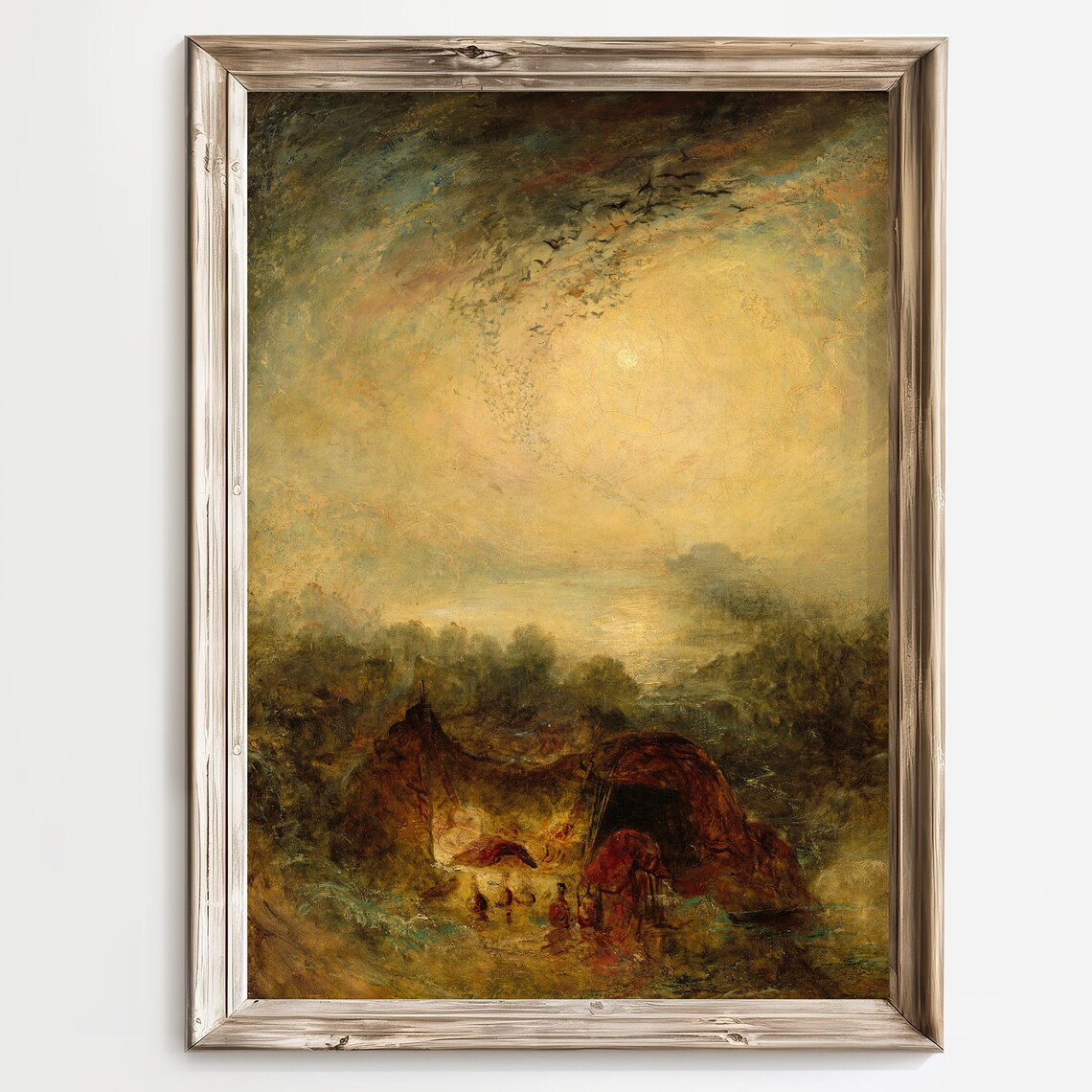 Golden Light Antique Landscape In The Style Of Turner Poster - Image 2