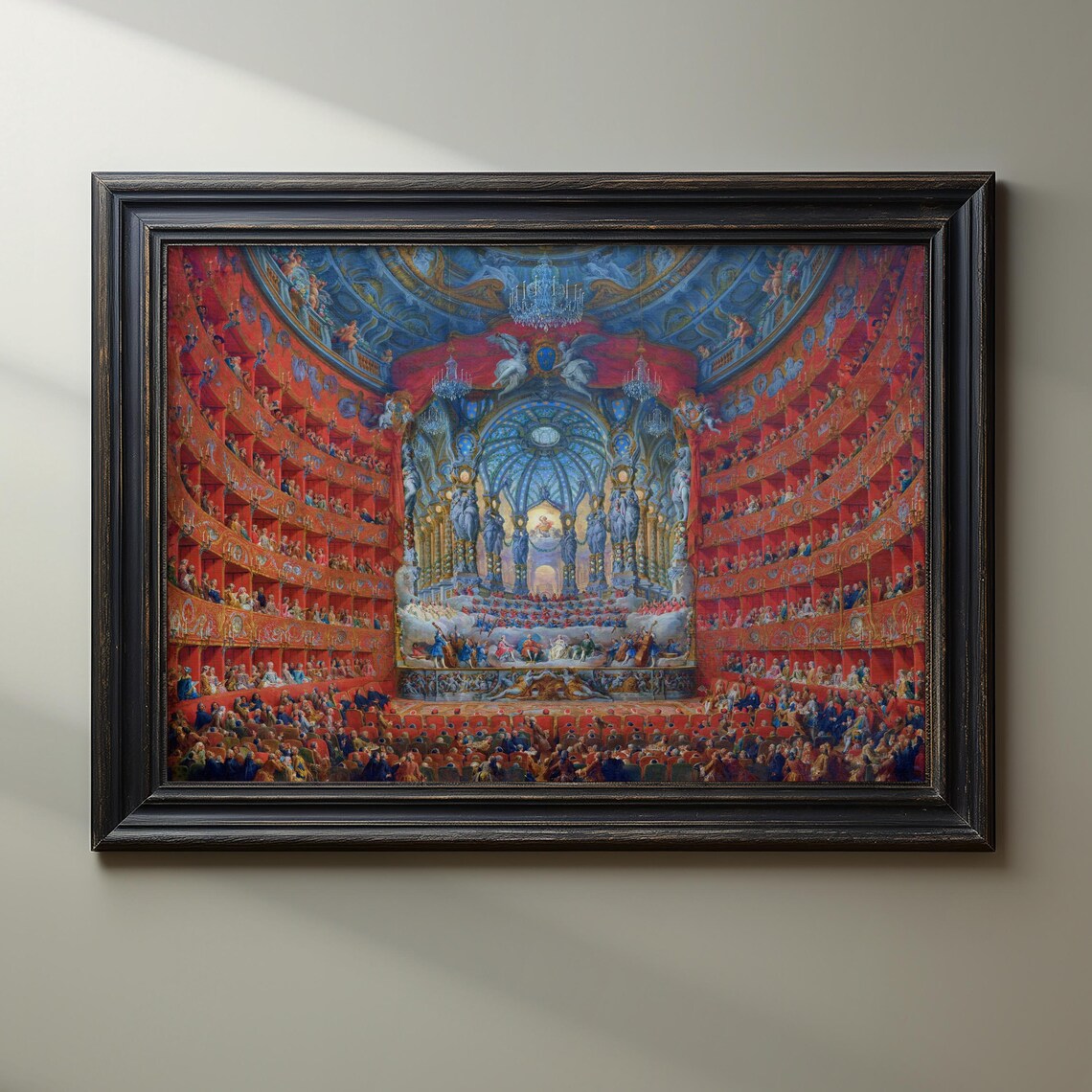 Baroque Theater Art Print, Vintage Opera House - Image 2