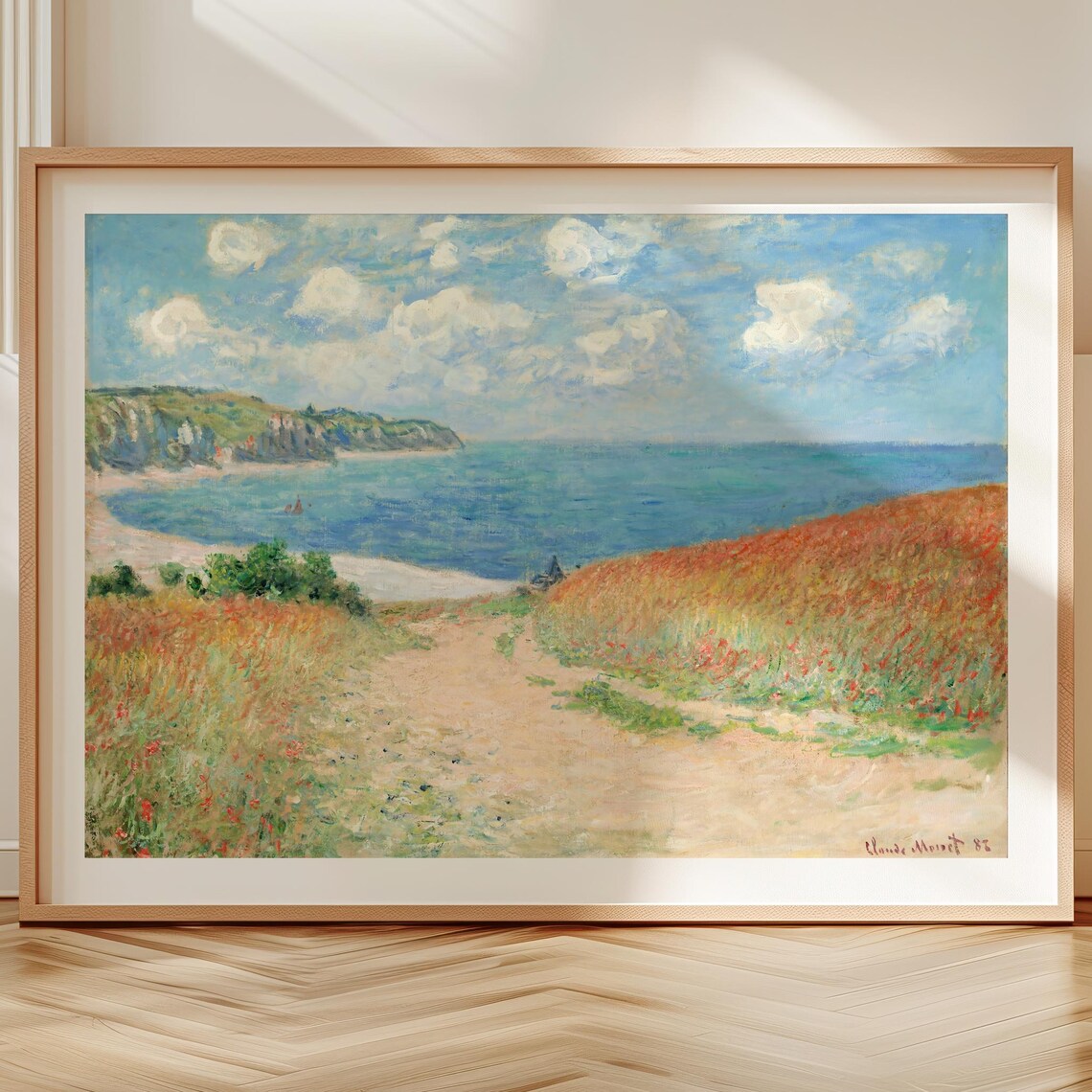 Path In The Wheat Fields At Pourville, Monet Print