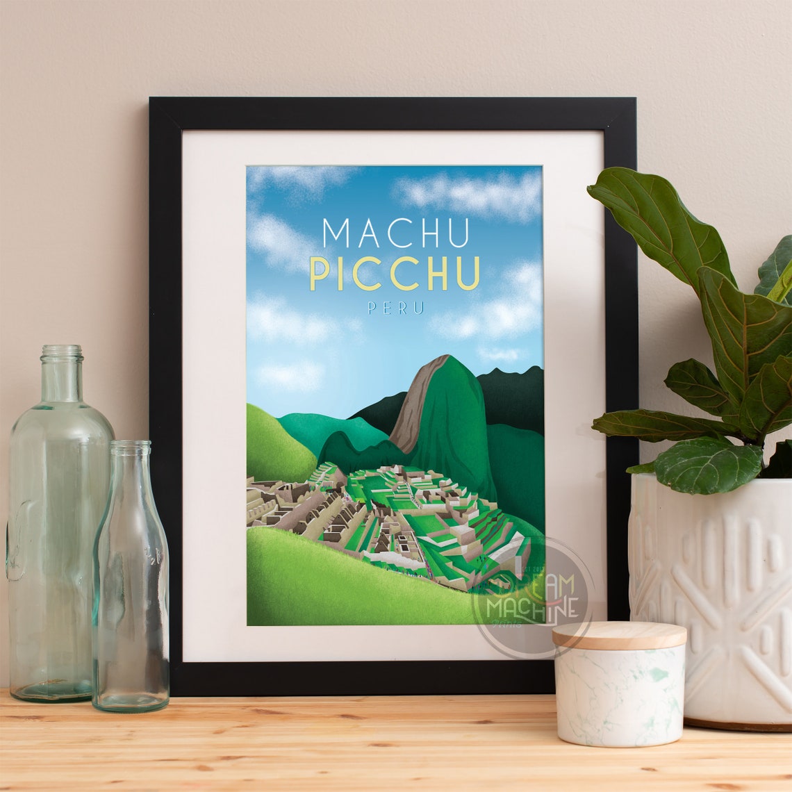 Machu Picchu Print Machu Picchu Skyline Machu Picchu Art Machu Picchu Poster Machu Picchu Watercolor Machu Picchu Art Print Machu Picchu