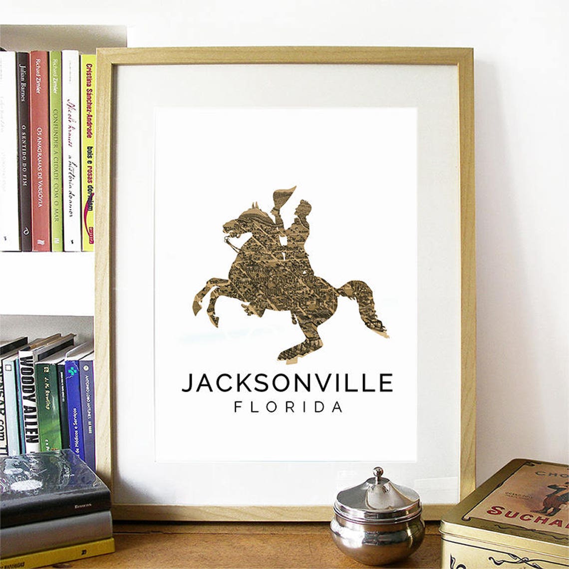 Jacksonville Print Jacksonville Skyline Jacksonville Art Jacksonville Poster Jacksonville Watercolor Jacksonville Art Print Florida - Image 2