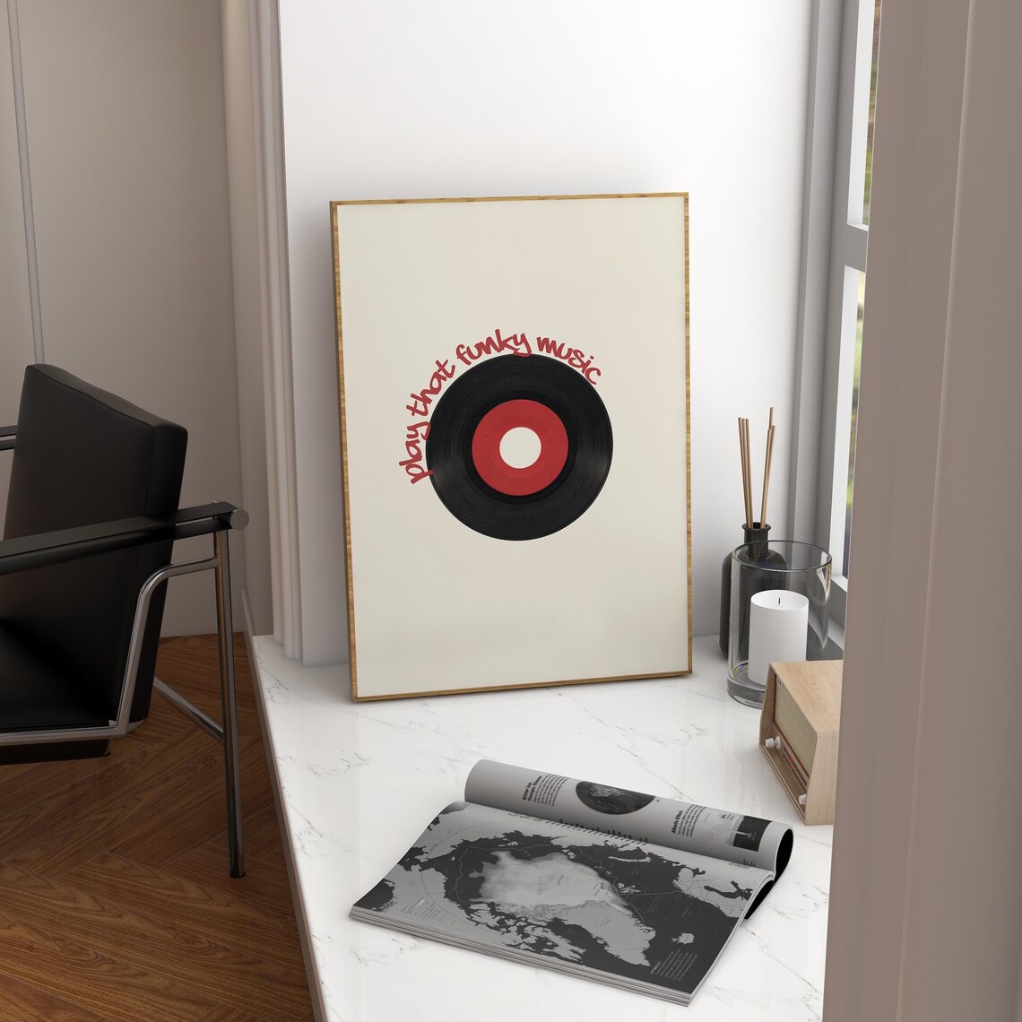 Play That Funky Music Retro Music Poster, Boy Room - Image 4