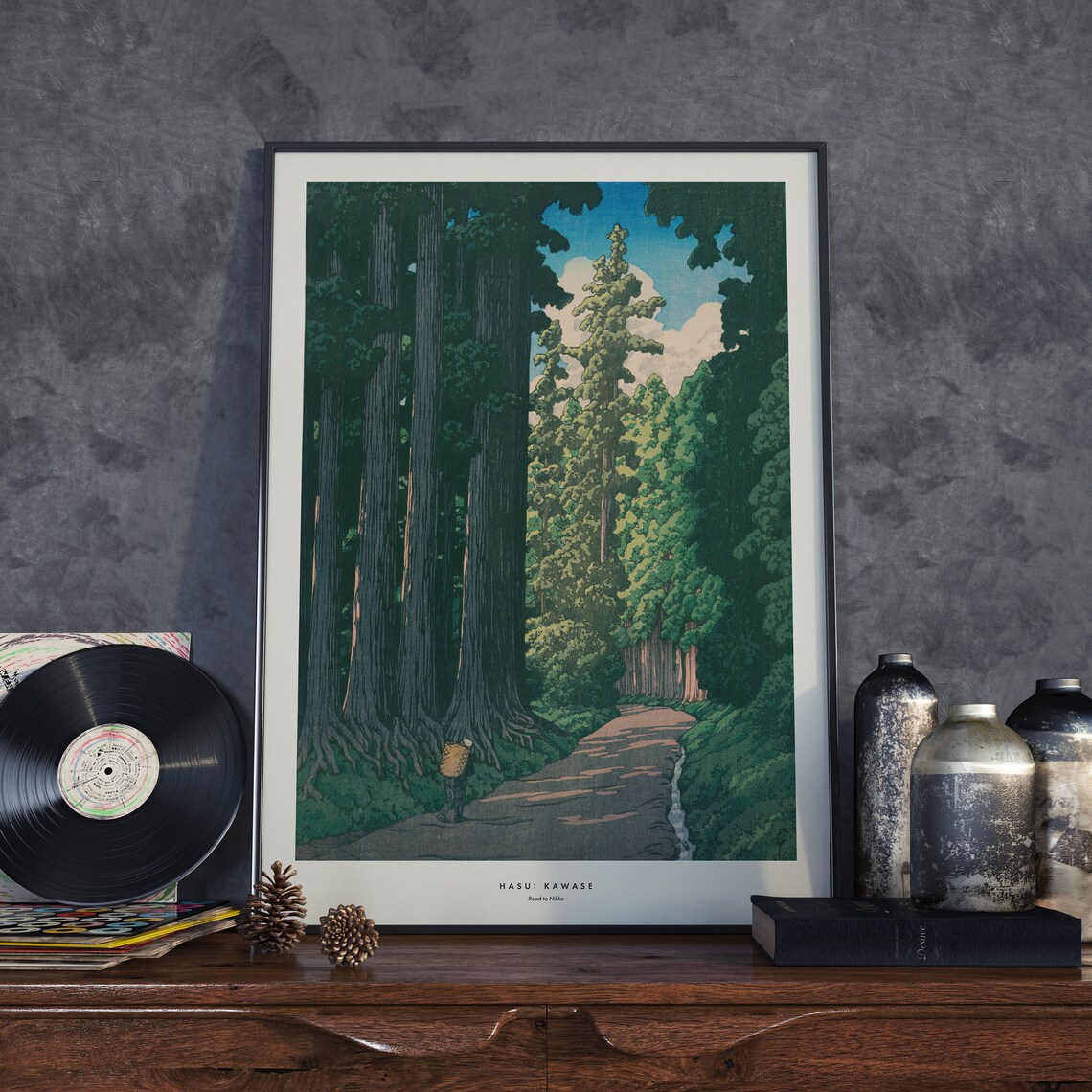 Road To Nikko, Hasui Kawase Vintage Travel Poster