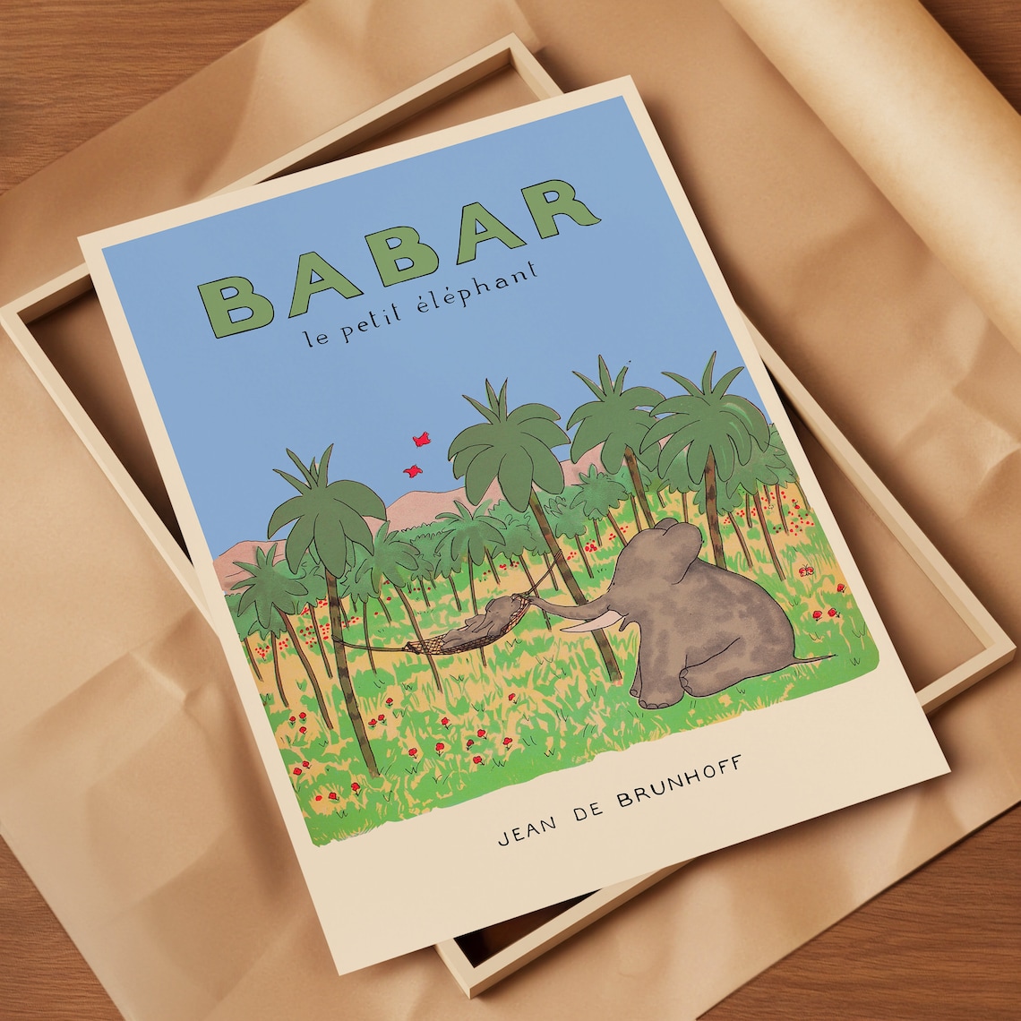 Babar The Elephant - Retro Nursery Art - Image 5