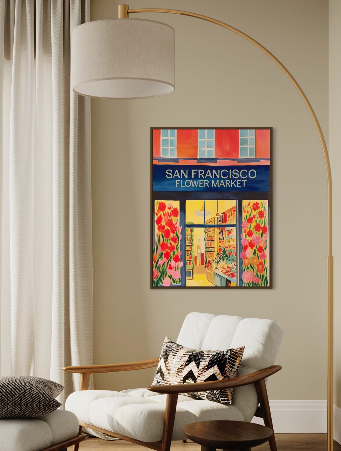 Flower Market Poster, Botanical Decor, Matisse - Image 2