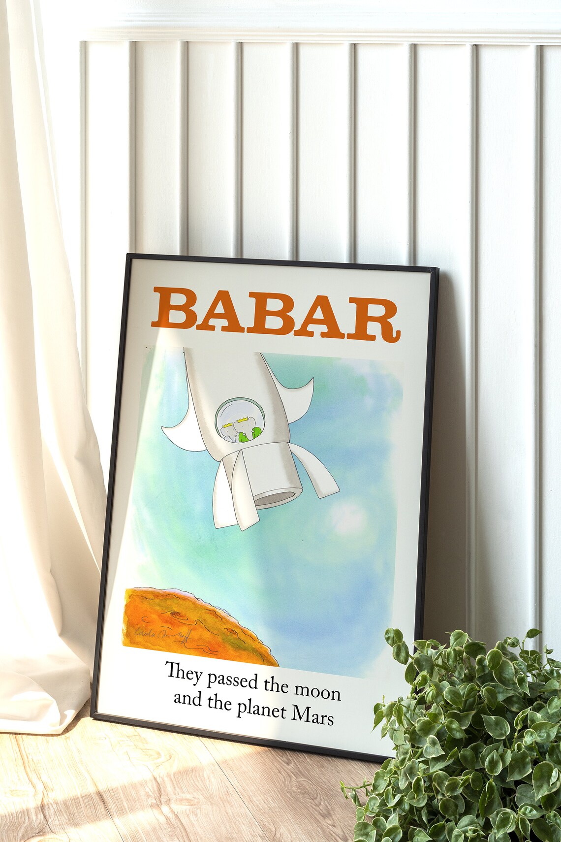 Babar The Elephant, Nursery Decor Art Print - Image 2