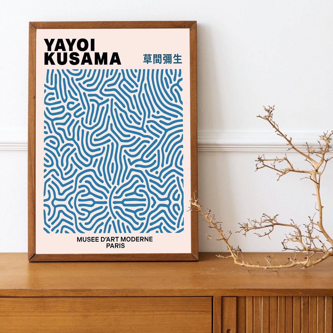 Yayoi Kusama Abstract Art Print, Modern Japanese Art - Image 4