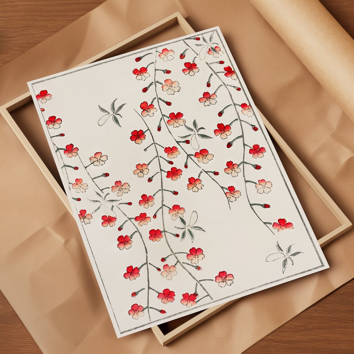 Vintage Japanese Botanical Print, Shin Bijutsukai - Image 2