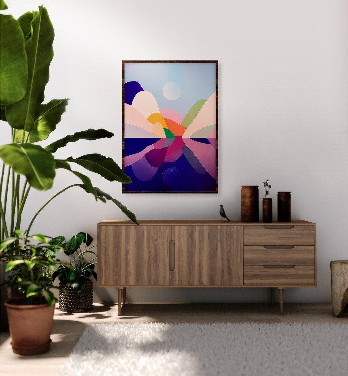 Day And Night Landscape Art Print Mountain Print - Image 4