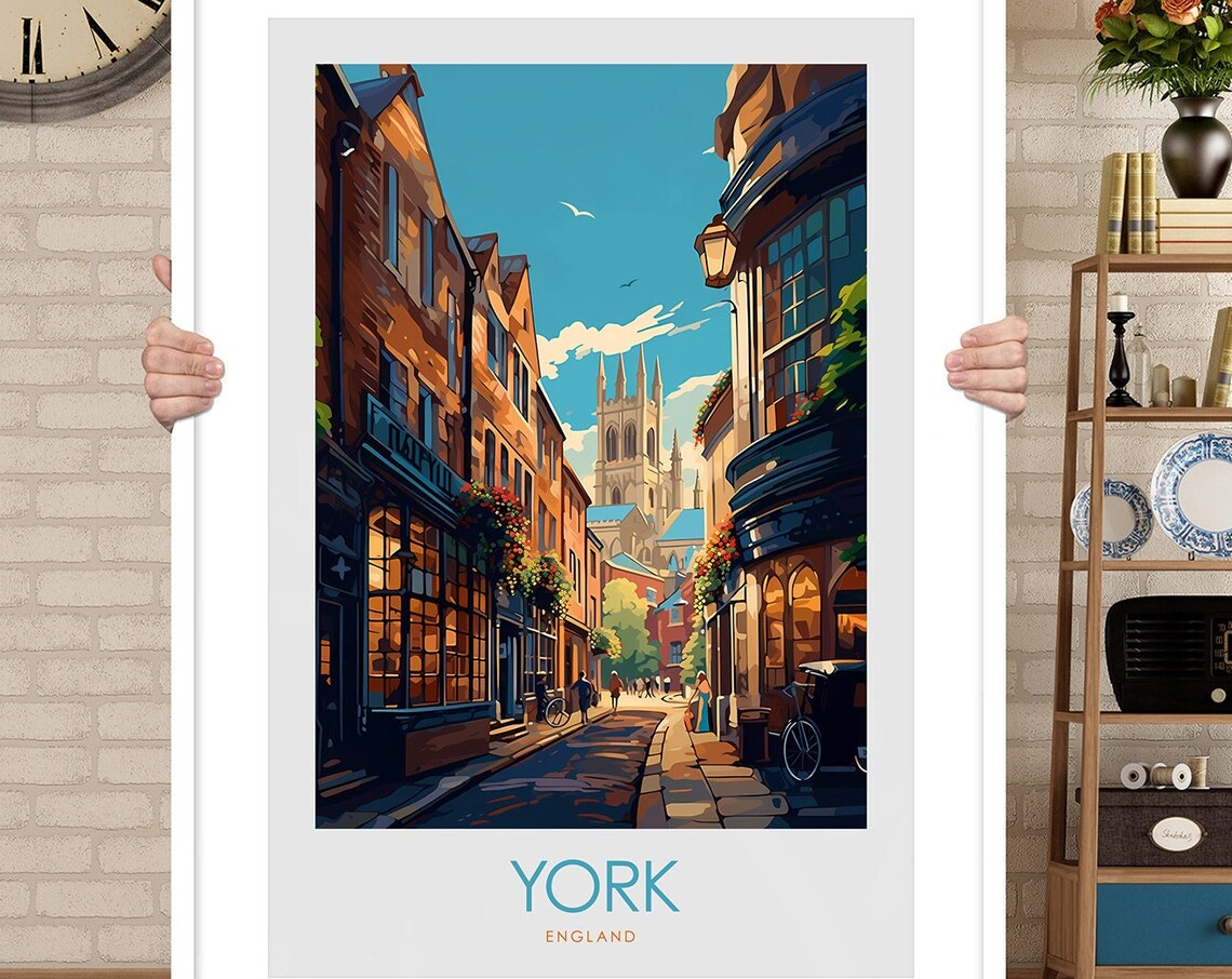 York City Travel Poster, York Travel Print - Image 2