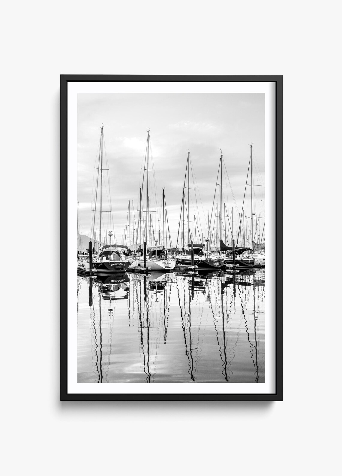 Sausalito Bay Area Harbor Sunset, Fine Art Print