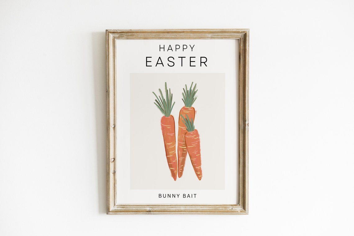 Boho Easter Decor Art Print, Spring Wall Decor - Image 2