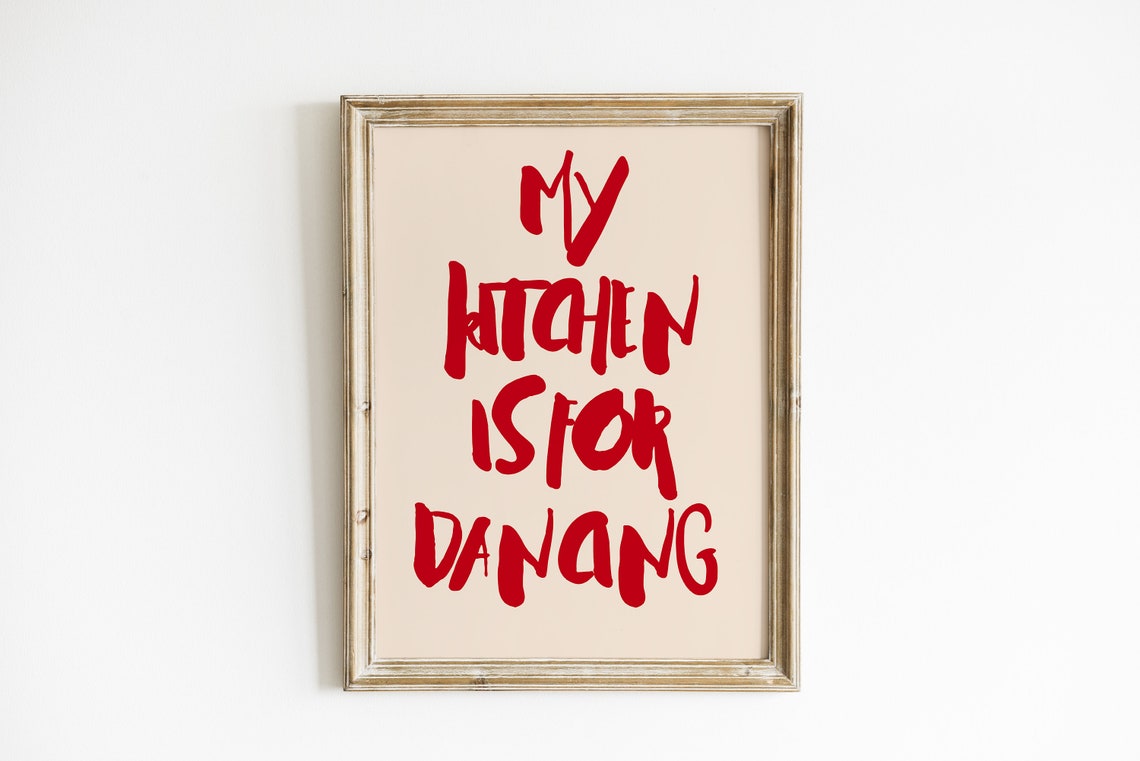 Kitchen Wall Art This Kitchen Is For Dancing My Kitchen Is For Dancing Cute Kitchen Print Aesthetic Kitchen Decor Print - Image 2