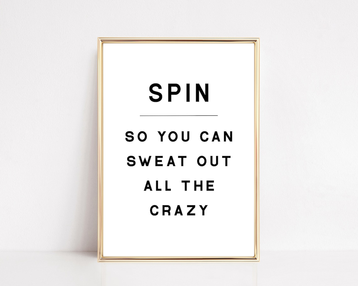 Gym Motivational Print, Home Gym Decor Wall Art