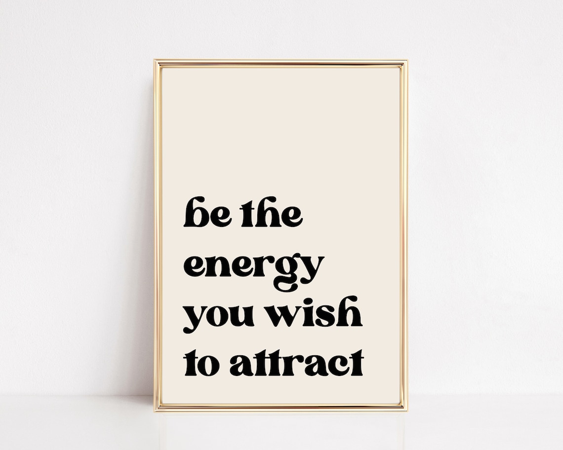 Manifest Retro Wall Art, Law of Attraction Print