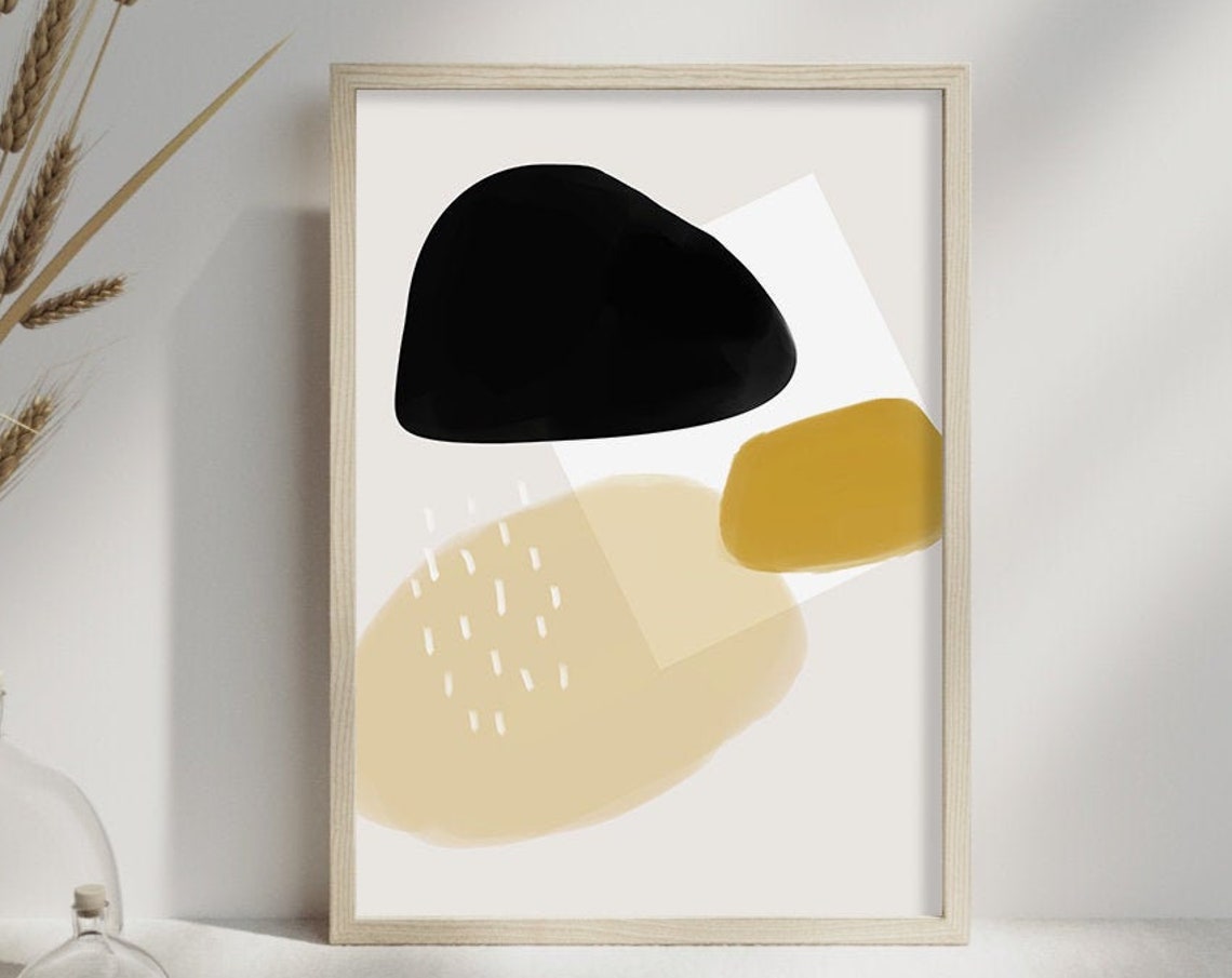 Mid Century Print Geometric Wall Art Abstract Poster Art Nursery Print Modern Abstract Print Boho Decor Affiche - Image 3
