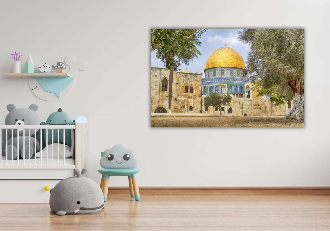 Dome of the Rock Golden Dome Jerusalem Old City Landmark Poster - Image 2