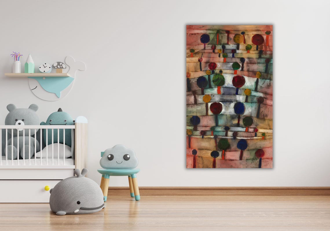 Paul Klee Rhythmic Tree Colorful Abstract Circles Pattern Poster - Image 3