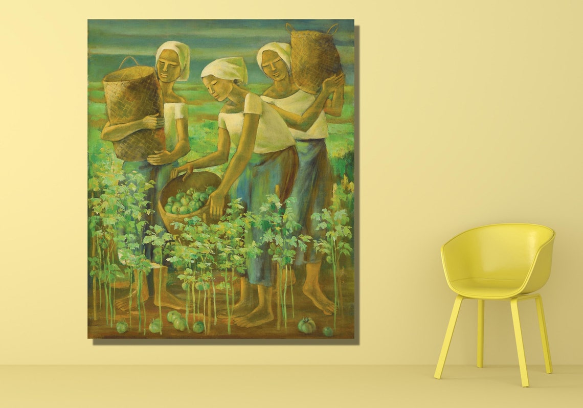 Anita Magsaysay Philippines Anita Magsaysay Philippines Vintage Art Anita Magsaysay Philippines Art Poster Print Surreal Painting Art - Image 2