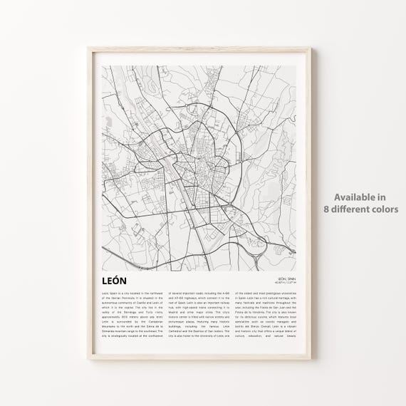 Len Map Print Travel Wall Decor Art Housewarming Gift