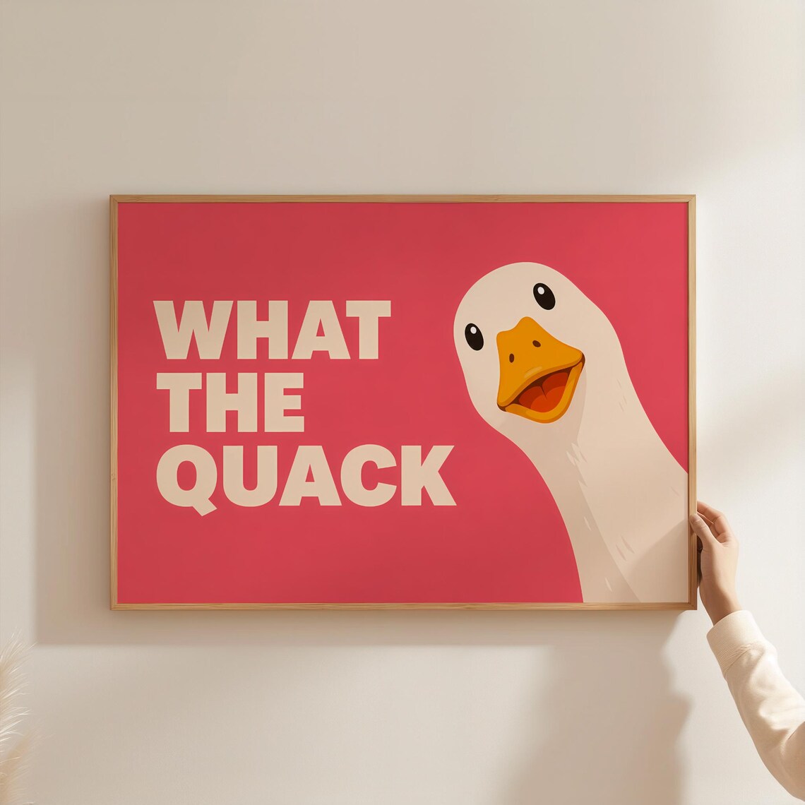 Lustiger Enten Print, Duck Wall Art Print