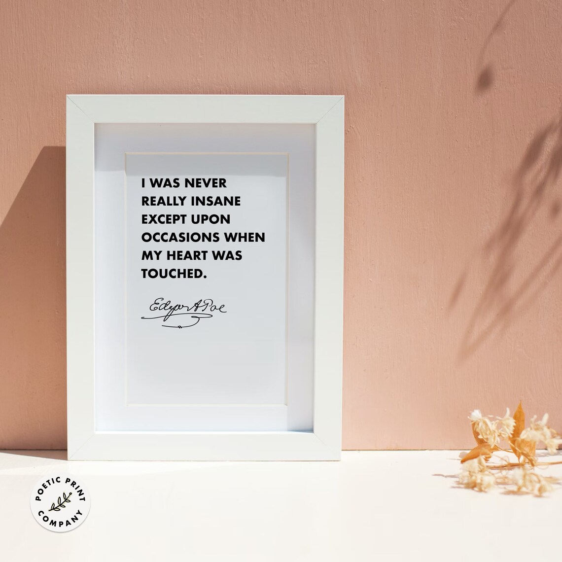 Edgar Allan Poe Quote Art Print for Book Lovers - Image 5