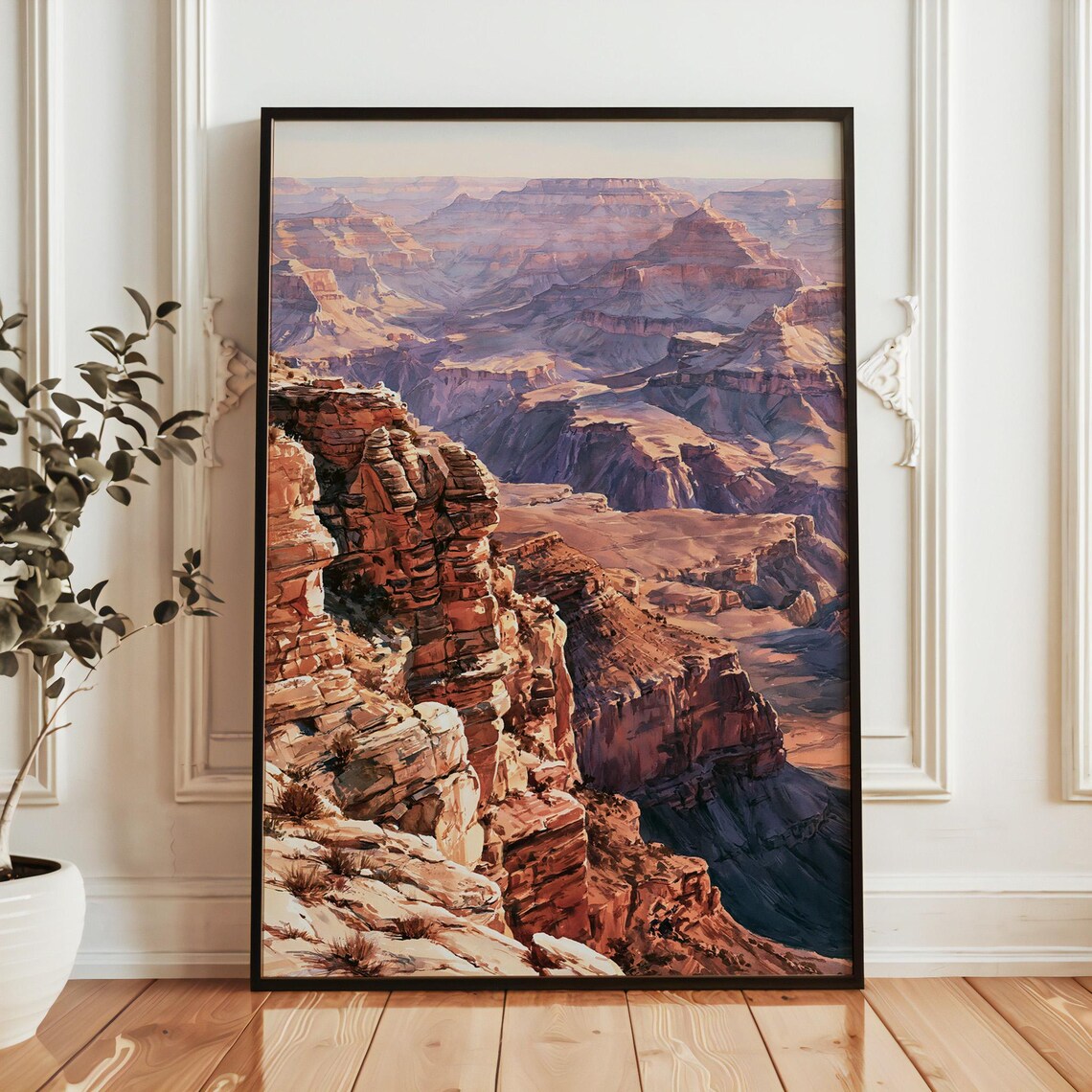 Grand Canyon National Park Watercolor Travel Poster