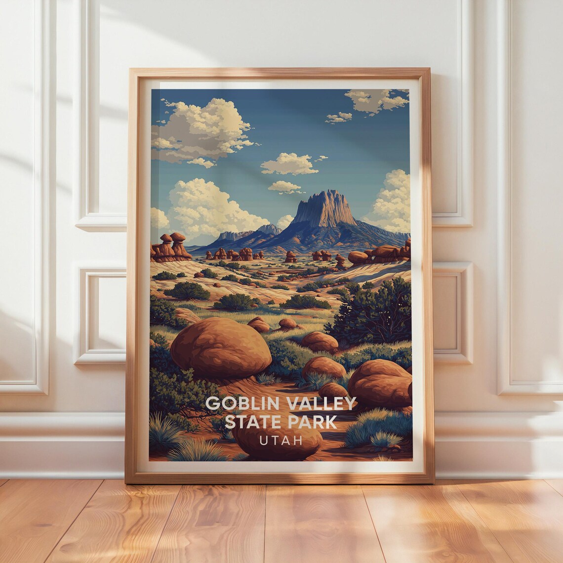 Goblin Valley State Park, Retro Travel Poster