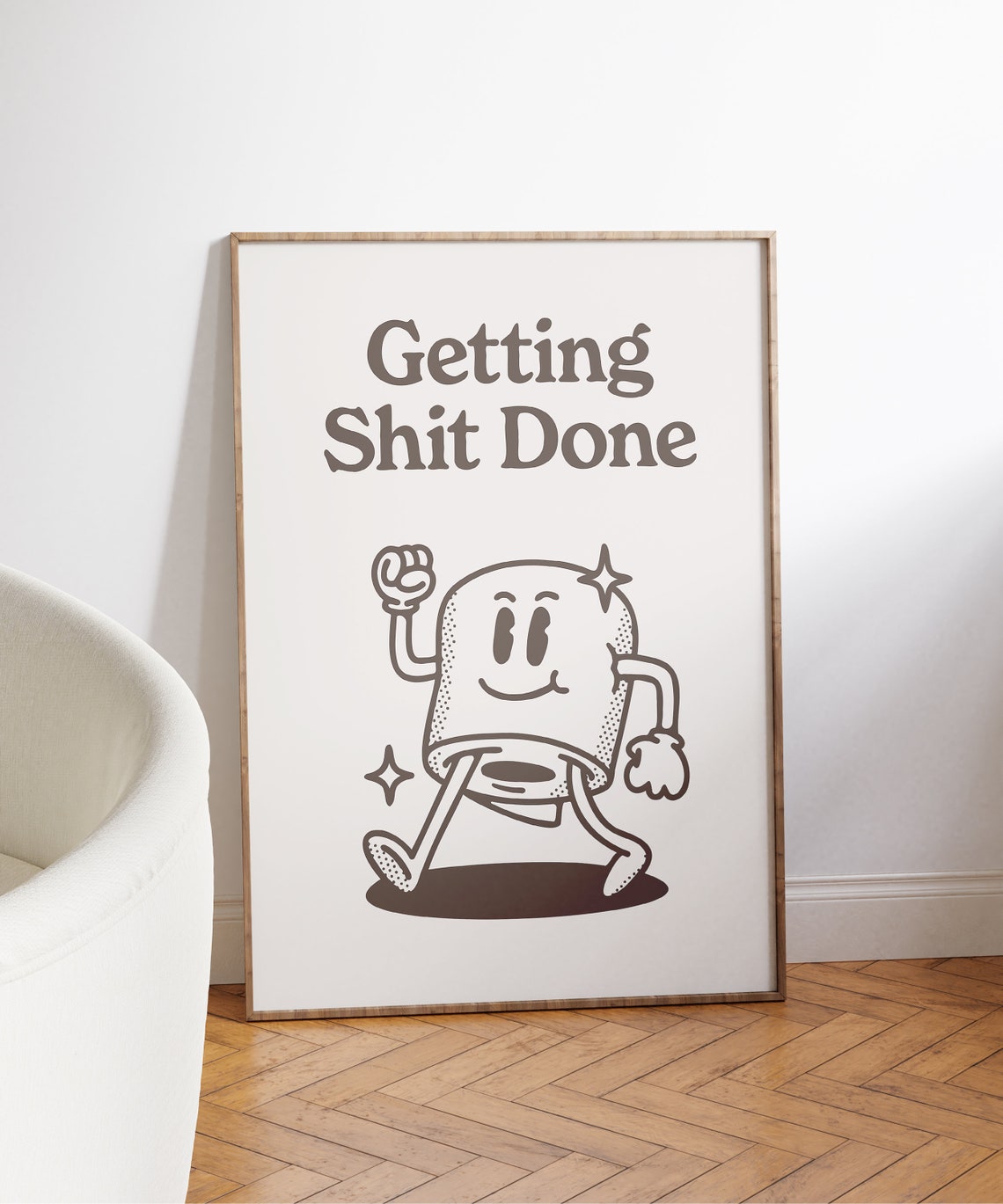 Get Shit Done Funny Office Poster Print - Image 3