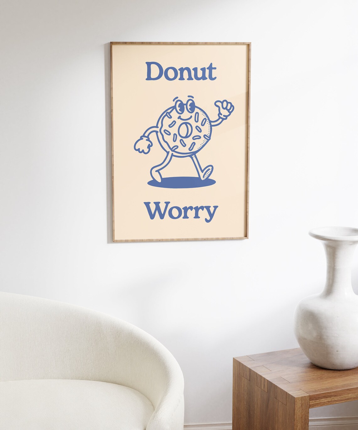 Donut Themed Retro Motivational Art Print - Image 6