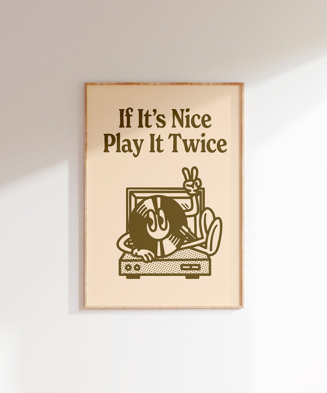 If Its Nice Play It Twice Record Poster, Vintage Music Decor - Image 7