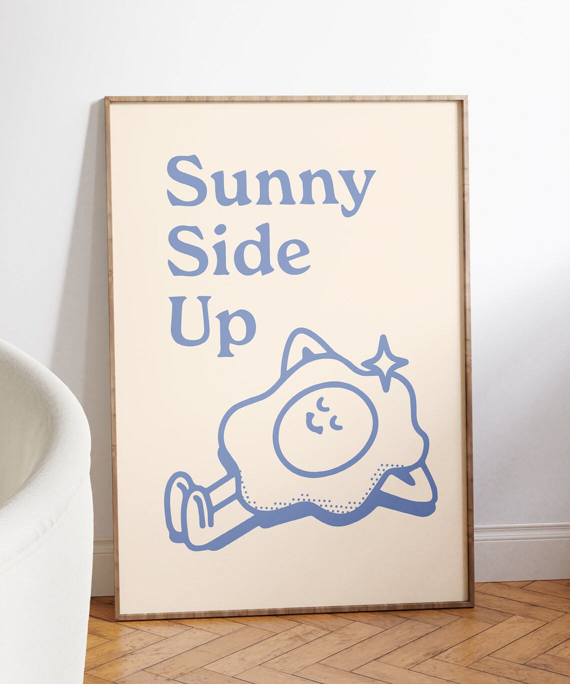 Sunny Side Up Retro Positive Quote Art Print - Image 7