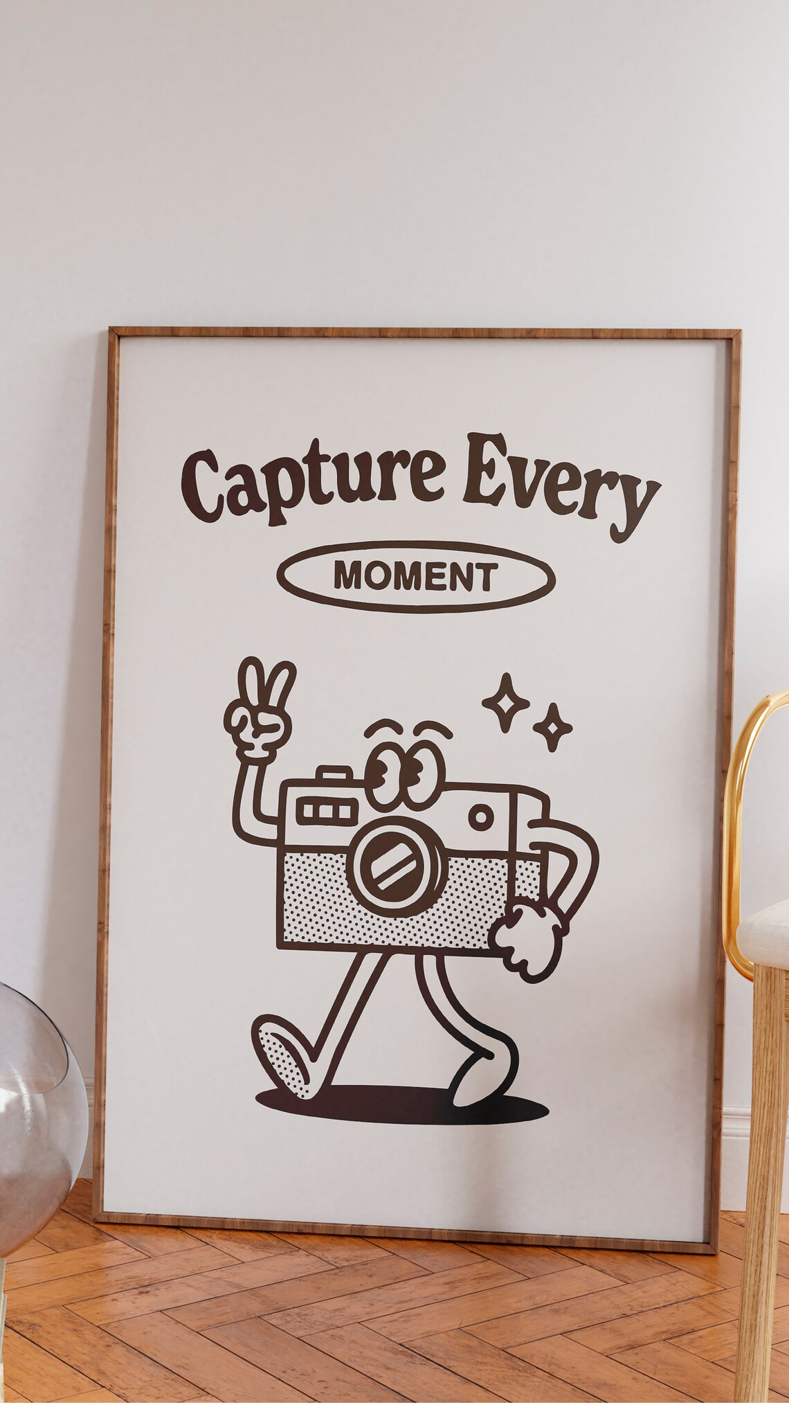 Retro Camera Art Print, Vintage Photography Quote - Image 2