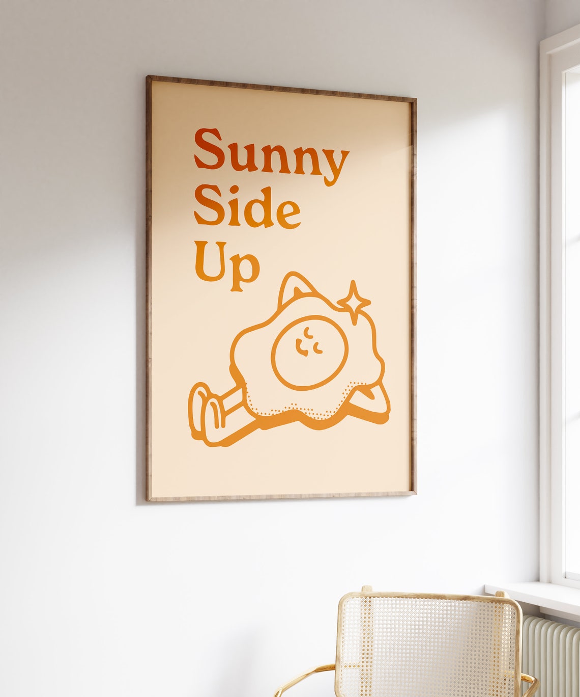 Sunny Side Up Retro Positive Art Poster - Image 6