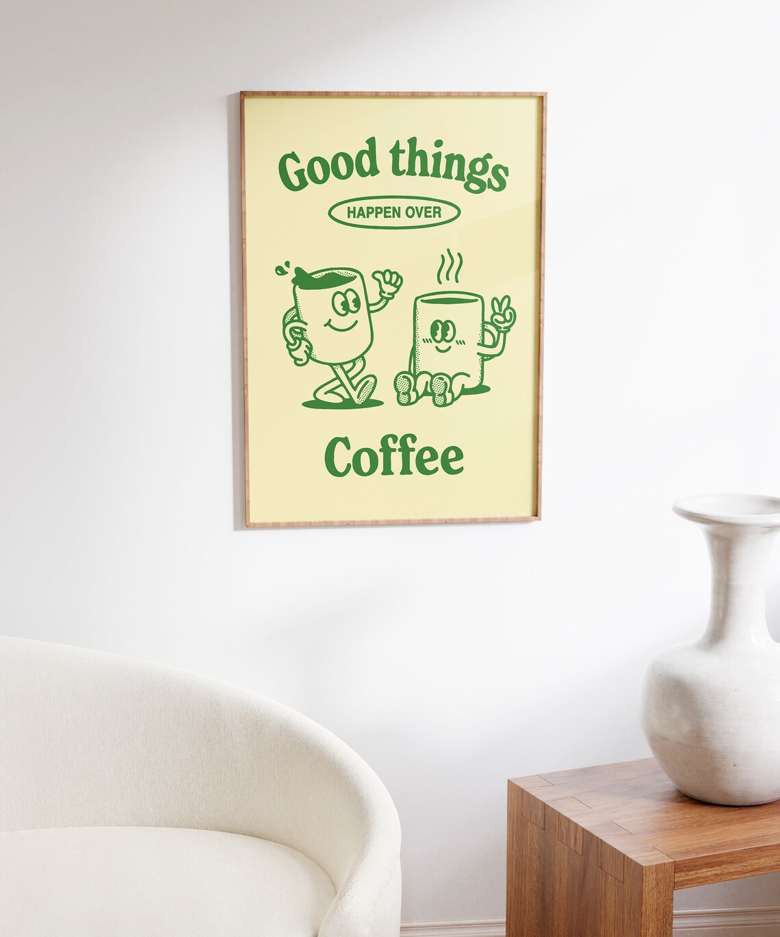 Retro Coffee Poster, Aesthetic Kitchen Decor - Image 6