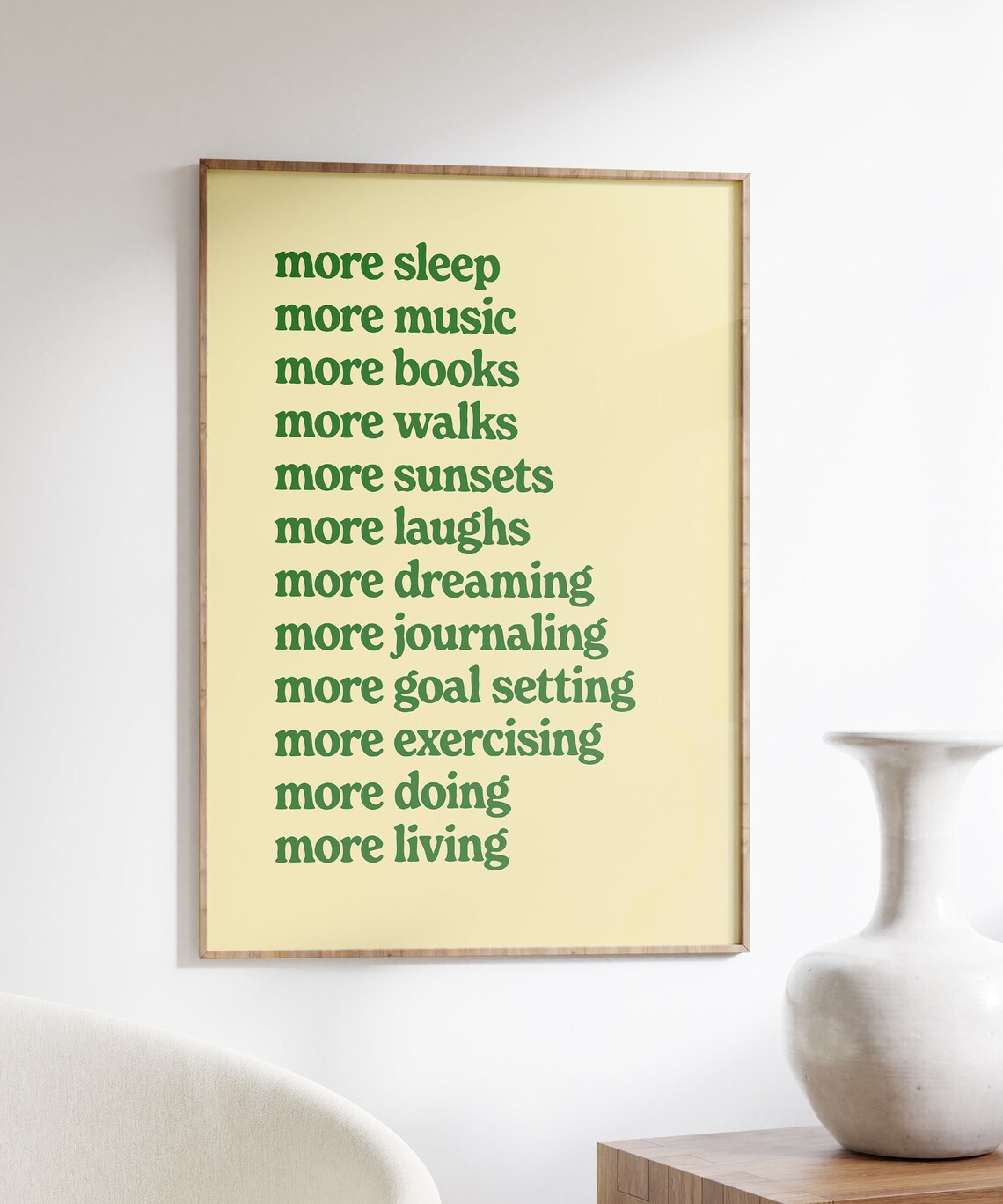 Positive Affirmations Retro 70s Aesthetic Art Print - Image 3