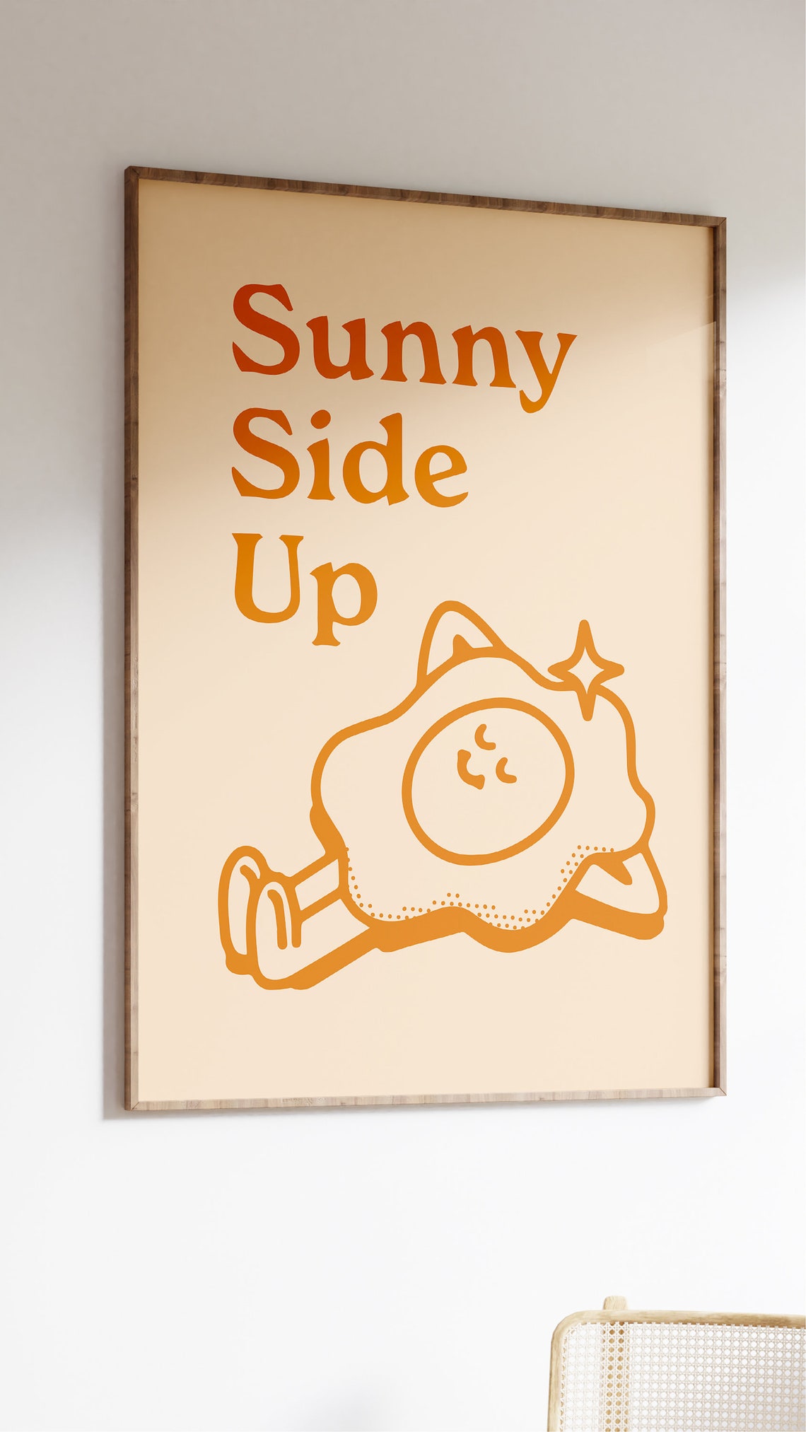 Sunny Side Up Retro Positive Art Poster - Image 2
