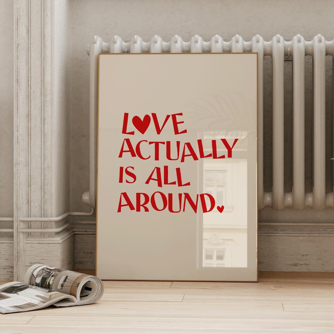 Love Actually Vintage Mid-Century Modern Art Print - Image 2